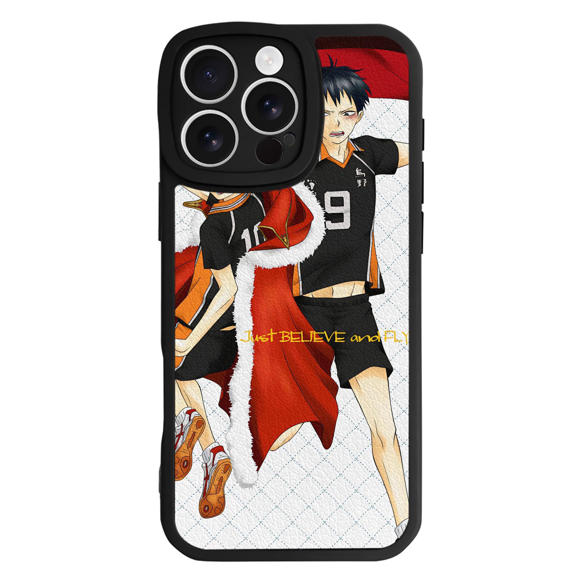 （画像用） ハイキュー!! Haikyu!! 【iPhone 16シリーズ対応】シリコンスマホケース（レザー調） 材質：シリコン